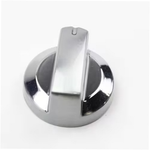 Whirlpool Range /Oven Knob (Stainless Steel) - WPW10295131, Replaces: W10295131