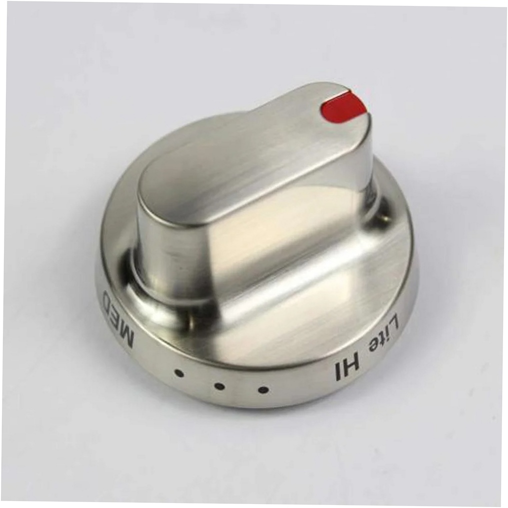 Samsung Range /Oven Knob (Stainless) - DG64-00472A, Replaces: DG64-00347A