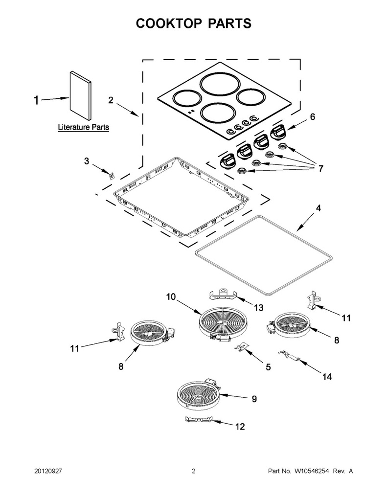Whirlpool Range /Oven Range Radiant Surface Element - WPW10516524