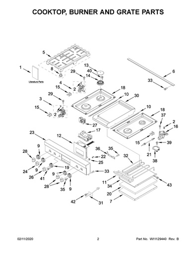Whirlpool Range /Oven Range Glass Cooktop - W10352969