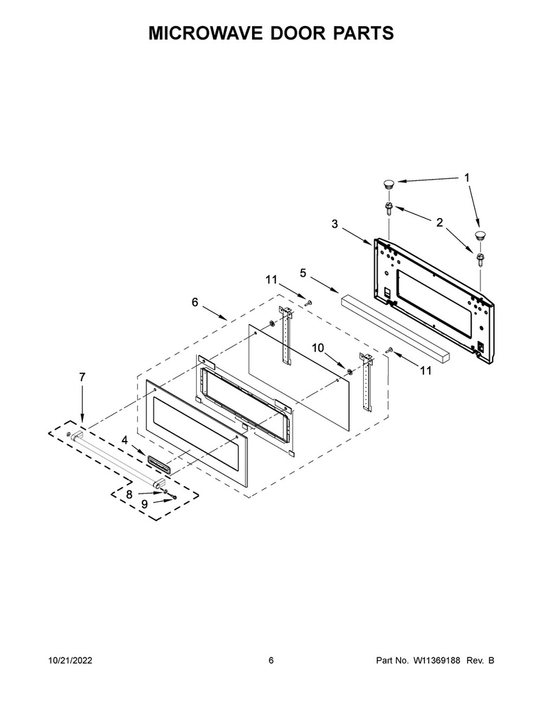 Whirlpool Microwave Screw - W10831019, Replaces: W10480830