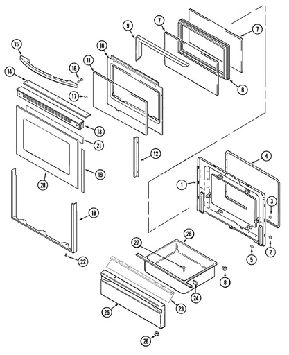 Whirlpool Range Hood Door Trim (White) - WP74003653, Replaces: 71003504