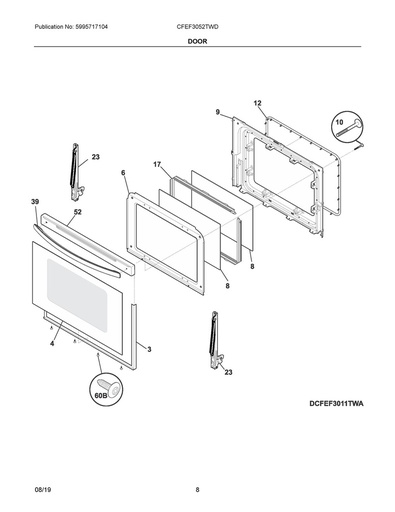 Frigidaire Range /Oven End Cap - 316491200