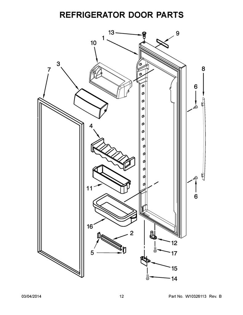 Whirlpool Refrigerator Door Shelf Bin (Upper) - WP2223860, Replaces: 2223860