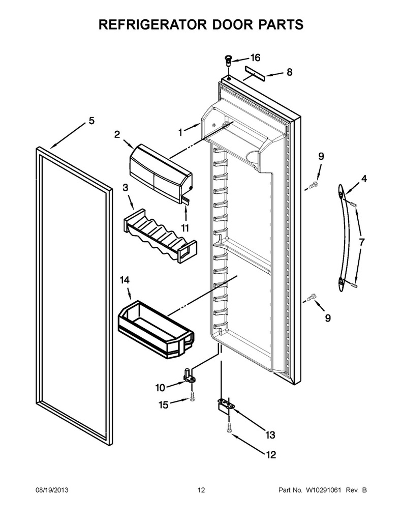 Whirlpool Refrigerator Door Shelf Bin - WP2223434K, Replaces: 2223434