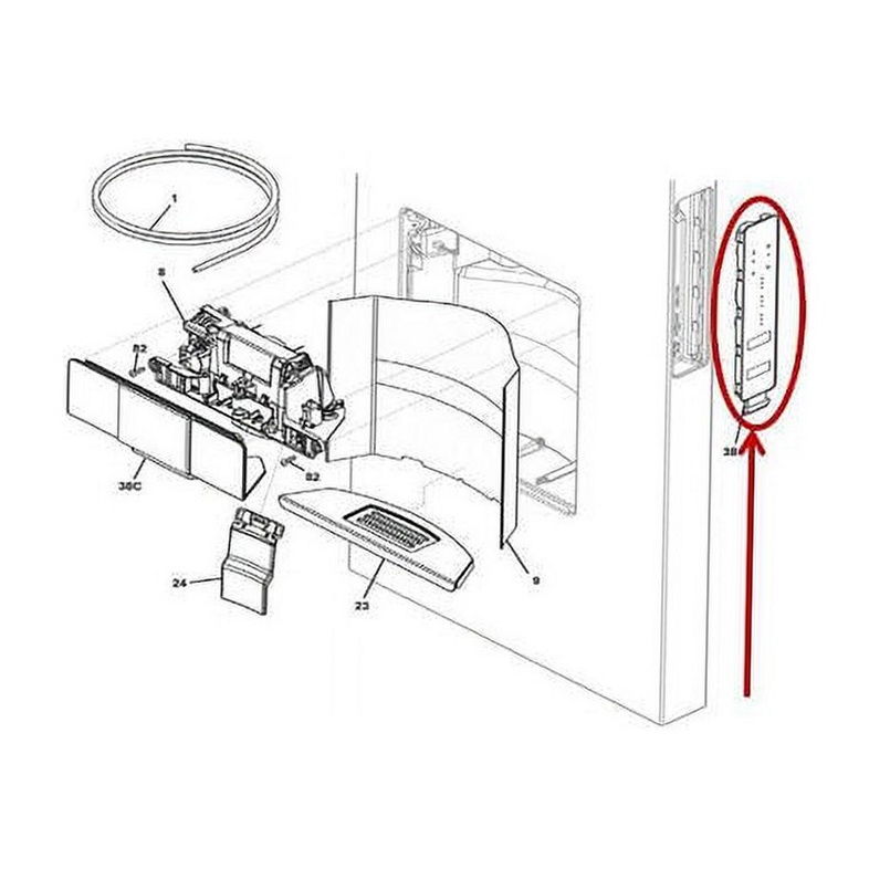 Frigidaire Refrigerator User Interface Control Board - 5304510329