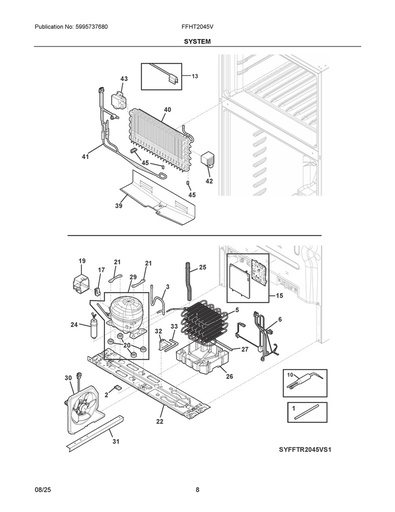 Frigidaire Refrigerator Filter Drier - A19676501, Replaces: 5304521529
