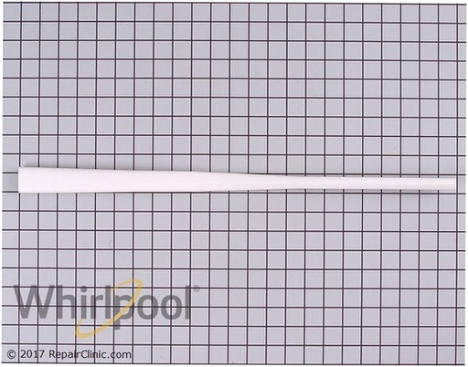 Whirlpool Refrigerator Door Handle (White) - WP2162555, Replaces: 2148035