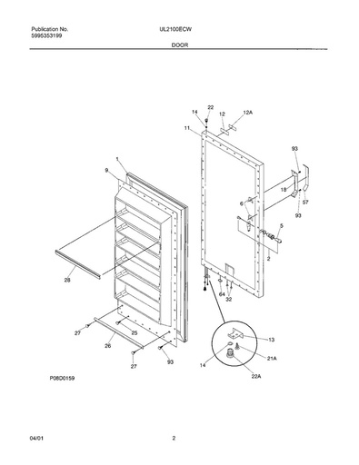 Frigidaire Freezer Handle Insert - 3017682