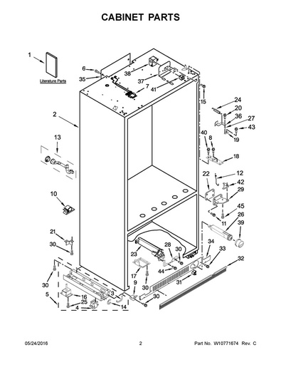 Whirlpool Refrigerator Extension - W11418227, Replaces: 2267192