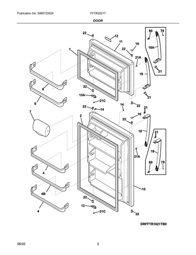 Frigidaire Refrigerator Complete, Refr, S - 242178112
