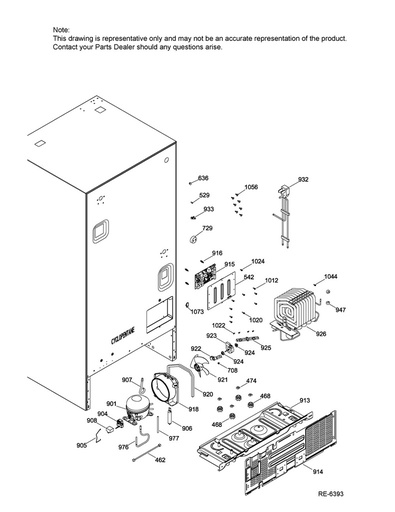 GE Refrigerator Refrigerator Air Tower Duct Assembly - WR03F04480