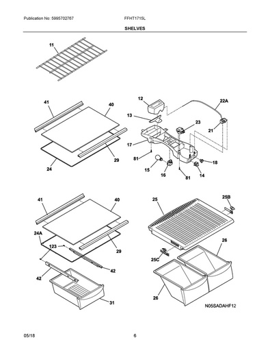 Frigidaire Refrigerator Drawer Cover - 242120508, Replaces: 240364722