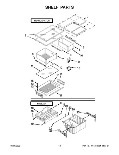 Whirlpool Refrigerator Crisper Drawer - WPW10370327, Replaces: W10370327