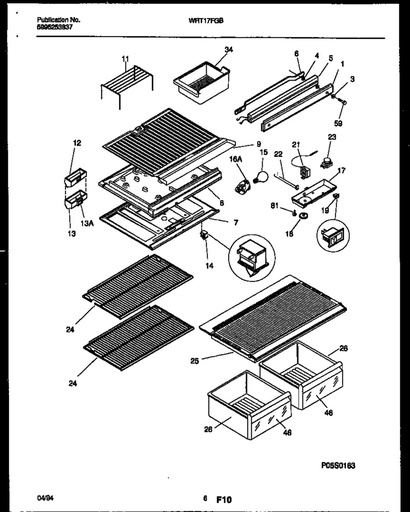 Frigidaire Refrigerator Refrigerator Crisper Drawer, White - 3206180