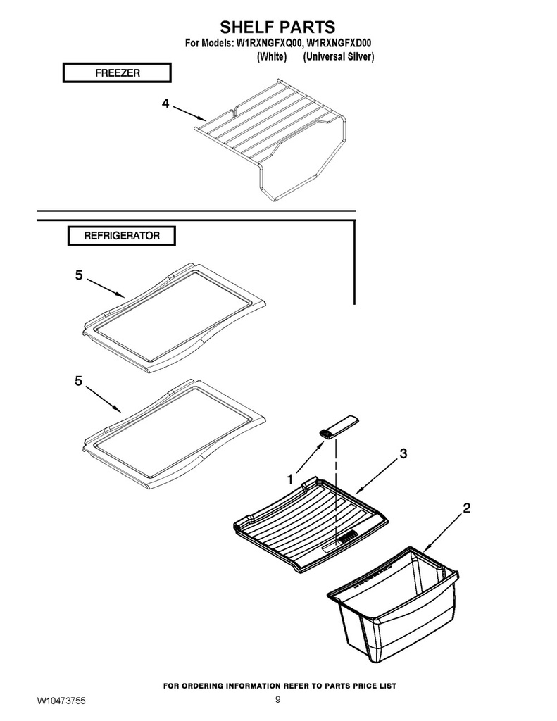 Whirlpool Refrigerator Crisper Pan - WPW10166209, Replaces: 2210852