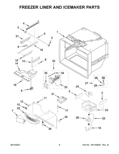 Whirlpool Refrigerator Drawer Slide Rail - WPW10284692, Replaces: 12846607