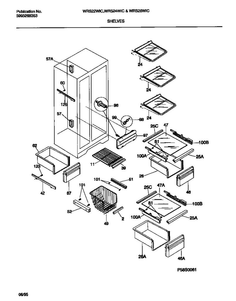 Frigidaire Refrigerator Lower Drawer - 5303289501