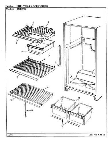Whirlpool Refrigerator Refrigerator Crisper Drawer Support Post - 12001957