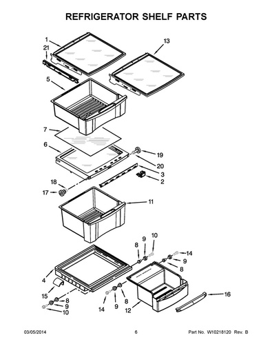 Whirlpool Refrigerator Crisper Drawer (Clear) - WPW10233488, Replaces: 2223235