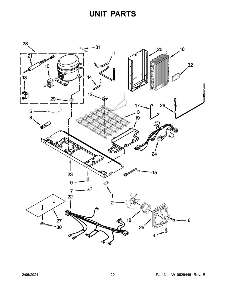 Whirlpool Refrigerator Evaporator Drip Tray - W10703218, Replaces: W10238584