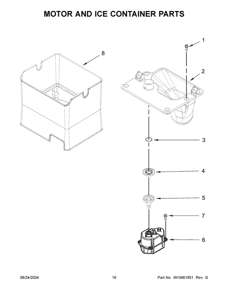 Whirlpool Refrigerator Motor Shaft Seal - WP2198628, Replaces: 2198628
