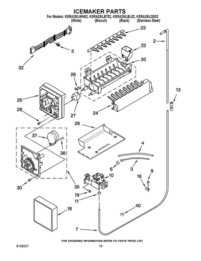 Whirlpool Refrigerator Refrigerator Ice Maker Stripper Arm Kit - W10297244