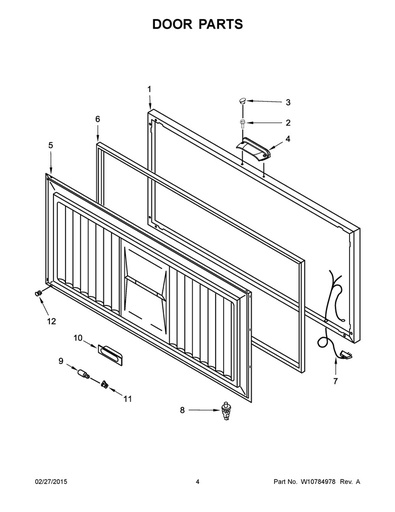 Whirlpool Freezer Rivet - W10837372, Replaces: 2-25702-007