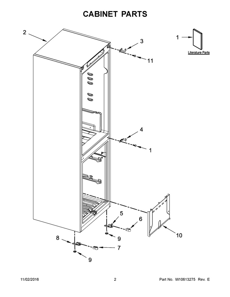 Whirlpool Refrigerator Refrigerator Levelling Leg - W10451034