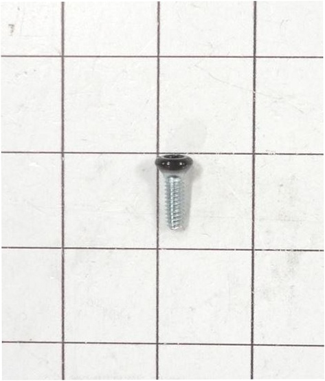 Whirlpool Refrigerator Hinge Screw (Black) - WPW10308751, Replaces: W10308751