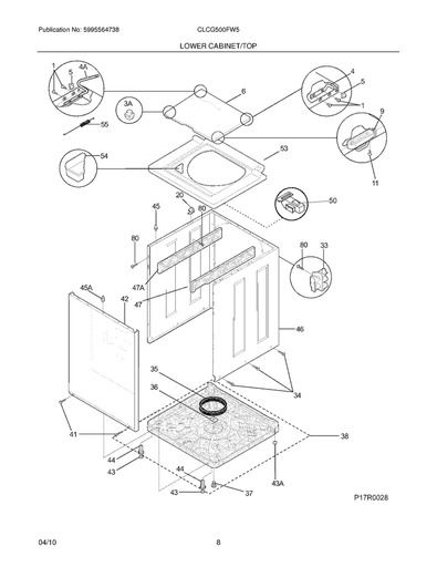 Frigidaire Washer Lid Bumper - 134075500