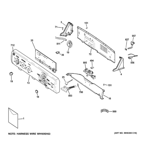 GE Washer Hose & Water Inlet - WG04F04648
