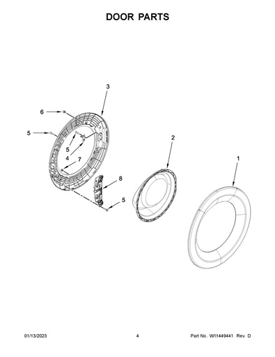 Whirlpool Washer Door Strike - W11316914, Replaces: W10921697