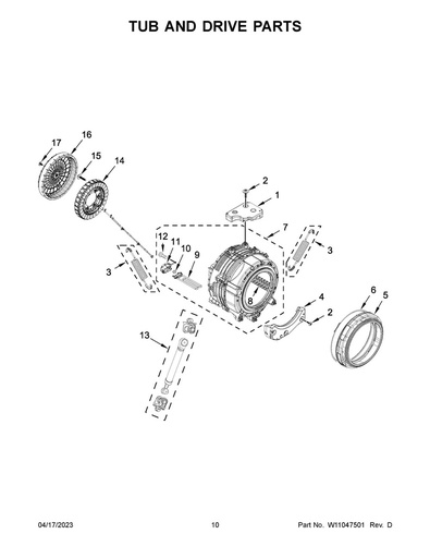 Whirlpool Washer Suspension - 461971415451