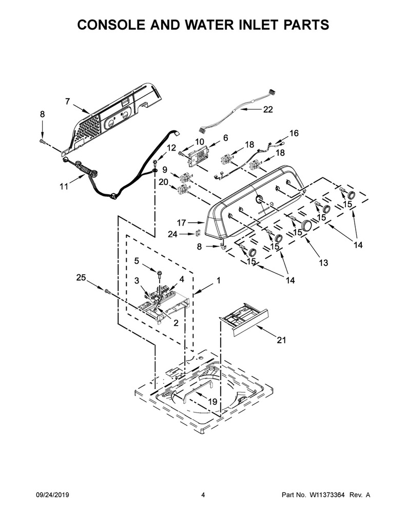Whirlpool Washer Control Board - W11419215, Replaces: W11320239