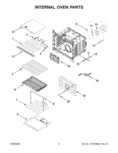 Whirlpool Range /Oven Jack/Receptacle - W11220388, Replaces: W10696226