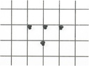Whirlpool Range /Oven Burner Grate Foot Pads (Set of 4) - 8186321, Replaces: 9760219