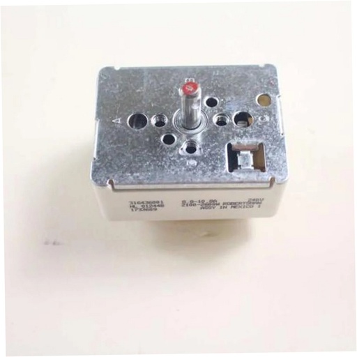 Frigidaire Range /Oven Infinite Switch (Large Burner) - 316436001, Replaces: 316021501