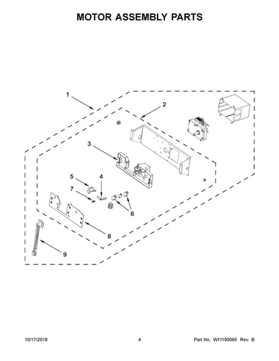 Whirlpool Range Hood Micro Switch - WPW10398341, Replaces: W10398341
