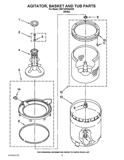 Whirlpool Washer Balance Ring Clip - WP8519815, Replaces: 387867