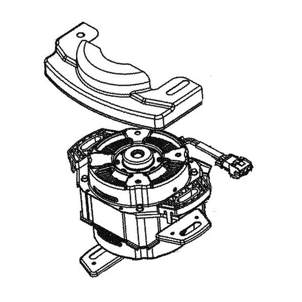 GE Dryer Motor and Tub Shield Kit - WH49X25734