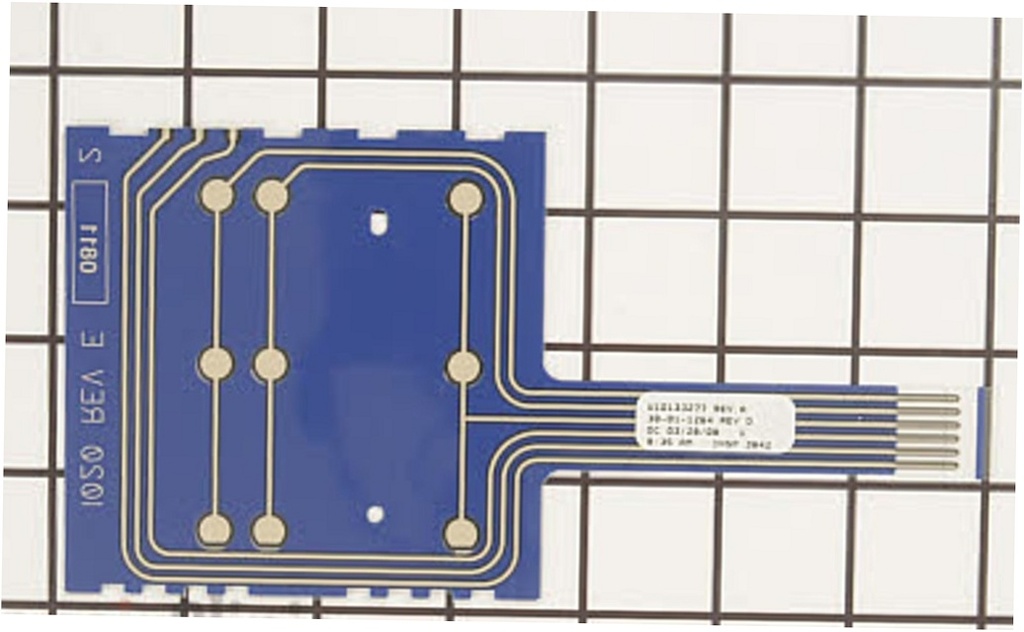 Whirlpool Dryer Membrane Switch Assembly - WPW10133278, Replaces: 33002152