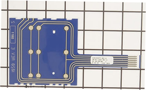 Whirlpool Dryer Membrane Switch Assembly - WPW10133278, Replaces: 33002152