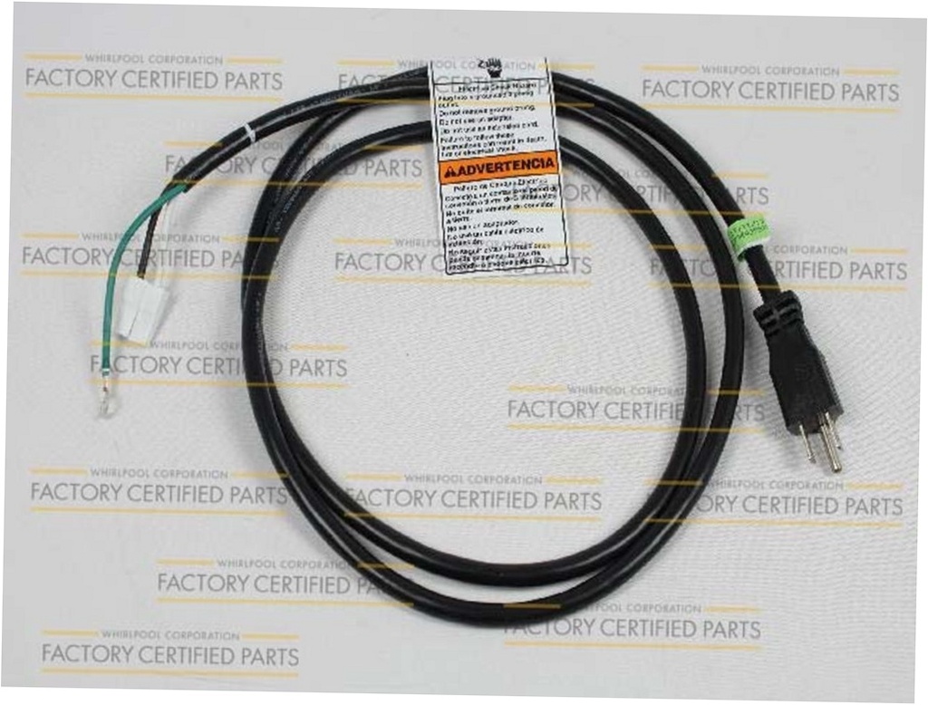 Whirlpool Washer Power Cord - WPW10205499, Replaces: W10205499