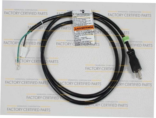 Whirlpool Washer Power Cord - WPW10205499, Replaces: W10205499