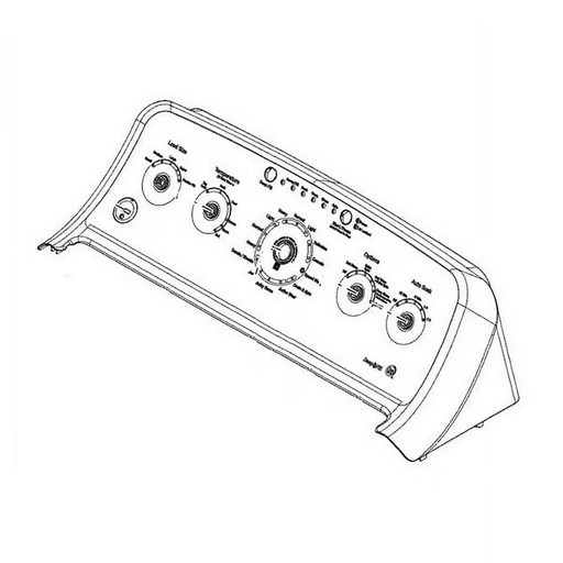 GE Washer Control Panel (White) - WH22X28844