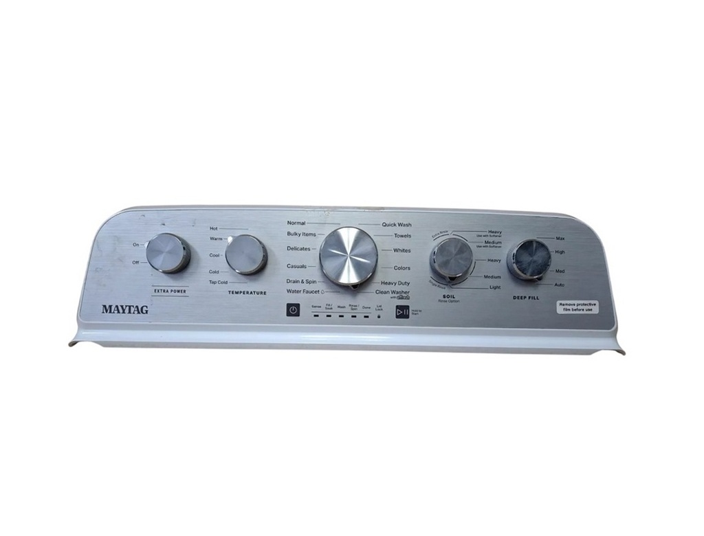 Whirlpool Washer Control Panel Assembly - W11743907, Replaces: W11576953