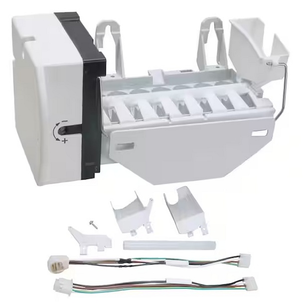 GE Refrigerator Ice Maker Assembly - WR30X10093, Replaces: 197D7636G006
