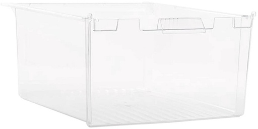 GE Refrigerator Vegetable Pan (Clear) - WR32X10834, Replaces: WR32X10133