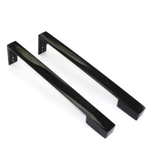 GE Refrigerator Handle Set (Black) - WR12X32350, Replaces: WR12X21196